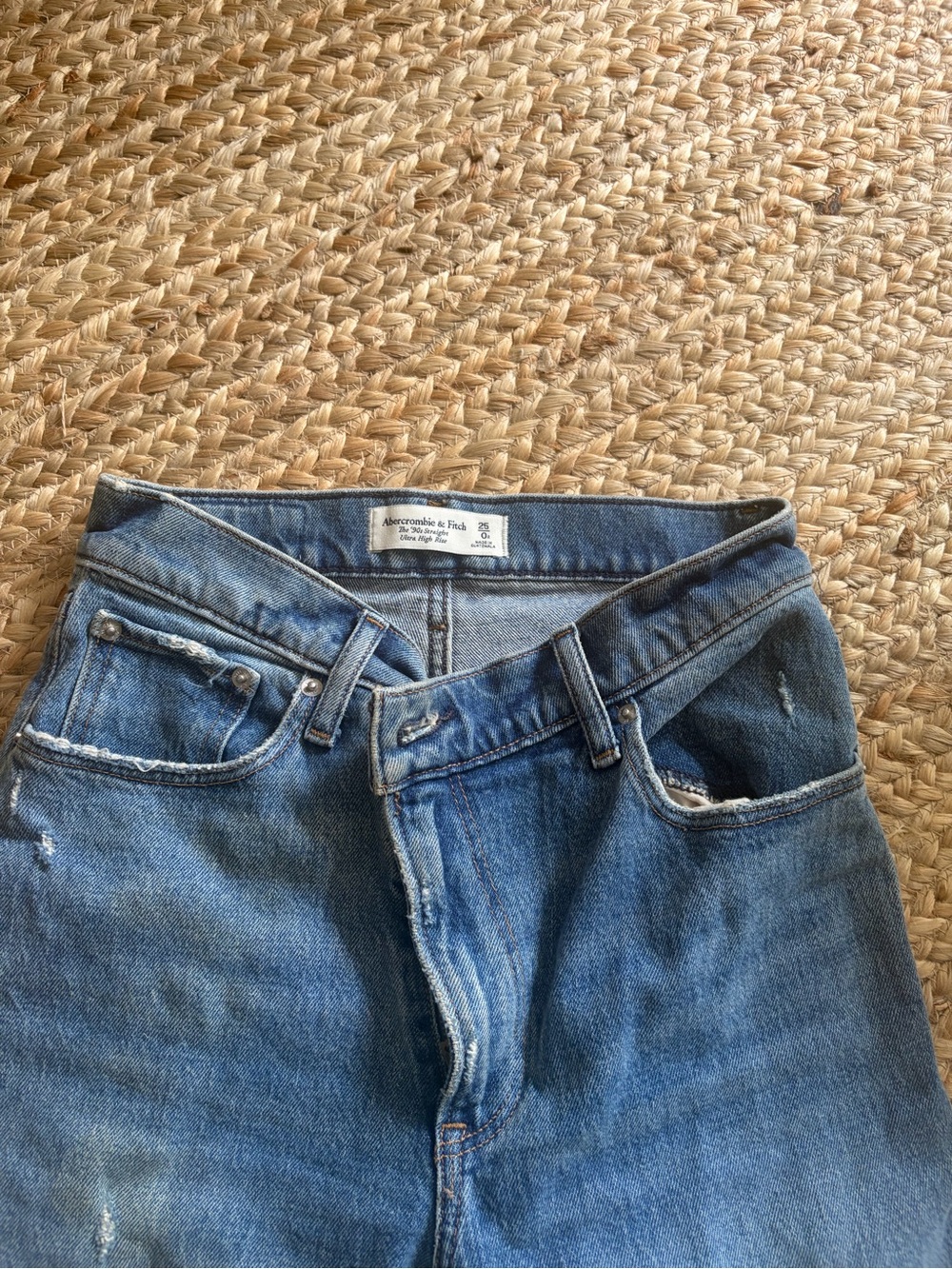 Abercrombie & Fitch Women’s Medium Blue Relaxed Jeans